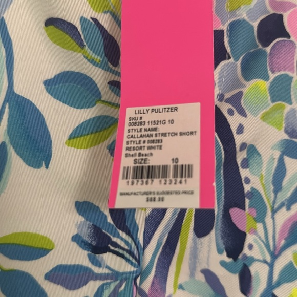 ☀️🌸NWT LILLY PULITZER CALLAHAN STRETCH SHORTS IN SHELL BEACH 🏝️ 🌸 - Picture 2 of 4